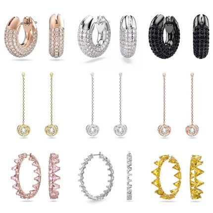 2024 New Fashionable and High end Sparkling Zircon Women's  Multi functional Earrings