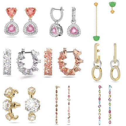 2024 New Fashionable and High end Sparkling Zircon Women'sMulti functional Earrings