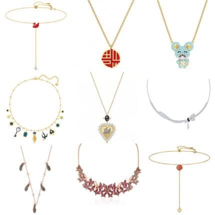 2024 New Fashionable Luxury Sparkling Zircon Women's Multi functional Pendant Necklace