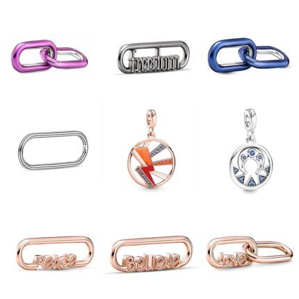 Hot selling fashion 925 silver exquisite small pendant in various styles, with letters, can be freely matched