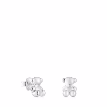 Bold Bear 10 mm silver Earrings