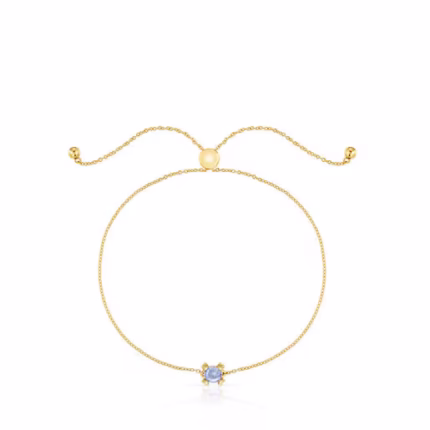 Gold and tanzanite Bracelet Color Pills