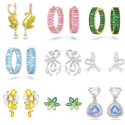 2024 New Fashionable and High end Sparkling Zircon Women's  Multi functional Earrings
