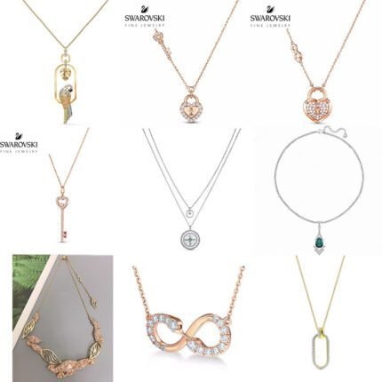 Fashionable high-end green water droplet shaped cut surface zircon pendant necklace