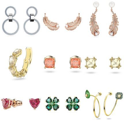 2024 New Fashionable and High end Sparkling Zircon Women's Multi functional Earrings