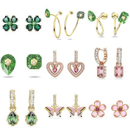 2024 New Fashionable and High end Sparkling Zircon Women's  Multi functional Earrings