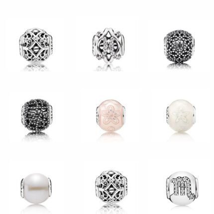 2024 new 925 silver beads with unique features, diverse colors, appearing white and high-end