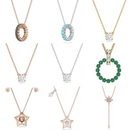 Shining Zircon Star Pendant  Necklace