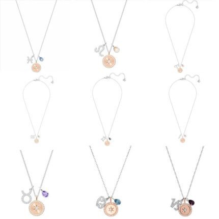 2024 New Exquisite Three Color Three Shape Creative Combination Necklace Pendant Necklace