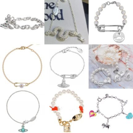 2024 New Exquisite Lock Shaped Pendant Pearl String Bracelet