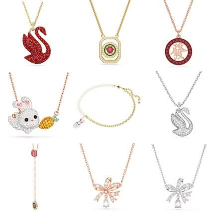 Cartoon Rabbit Zircon Pendant  Necklace