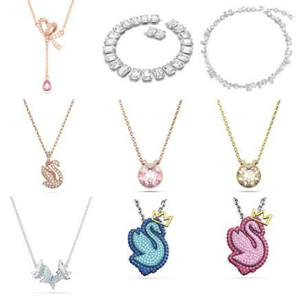 Sparkling zircon butterfly pendant  necklace