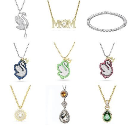 2024 New Fashionable Luxury Sparkling Zircon Women's  Multi functional Pendant Necklace
