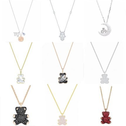 2024 New Exquisite Luxury Sparkling Diamond Hand Pendant Silver Necklace