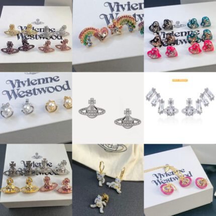 2024 New Exquisite Silver Bear Inlaid Diamond Earrings