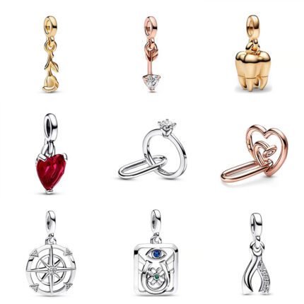 Fashionable 925 silver exquisite small pendant with multiple styles to choose from