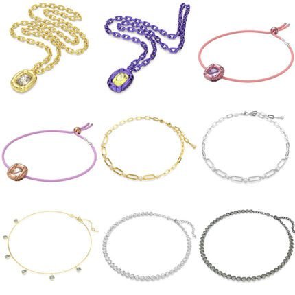 Multiple  zircon necklaces