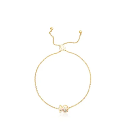 Silver vermeil Areia Bracelet with multicolored gemstones