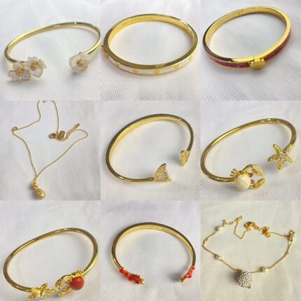 2024 New Fashionable Versatile White Zircon Love Flower Open Bracelet and Multiple Styles