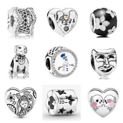 S925 silver light luxury niche pendant retro trend pendant