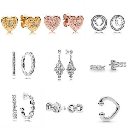 Personalized design 925 silver earrings in various styles, versatile and classic