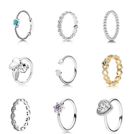 A niche style 925 silver infinite heart-shaped design ring with multiple styles available