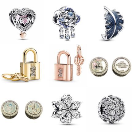 S925 Silver Lock Pendant Fashion Simple Pendant