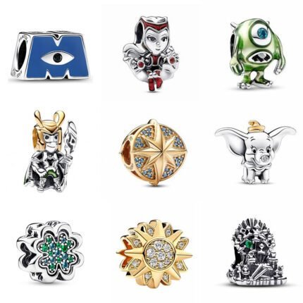 S925 Silver New Trend Pendant Simple Anime Pendant