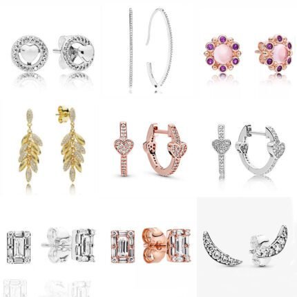 2024 new high-quality 925 silver earrings with various styles, niche design styles
