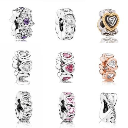 Multi functional 925 silver spacers with multiple colors to choose from