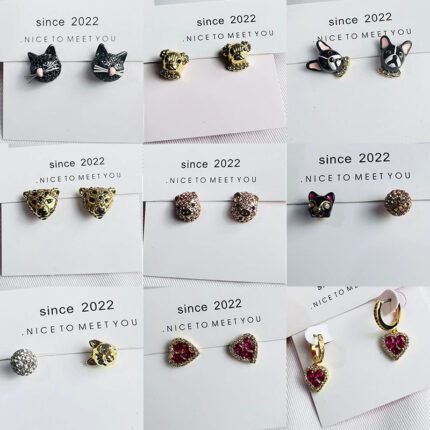Fashionable and versatile small animal series earrings