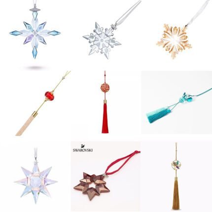 Sparkling zircon snowflake small animal multi graphic pendant