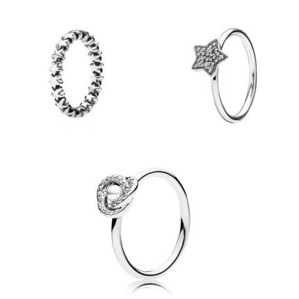 Hot selling 925 silver high-quality star pearl ring, other styles to choose from