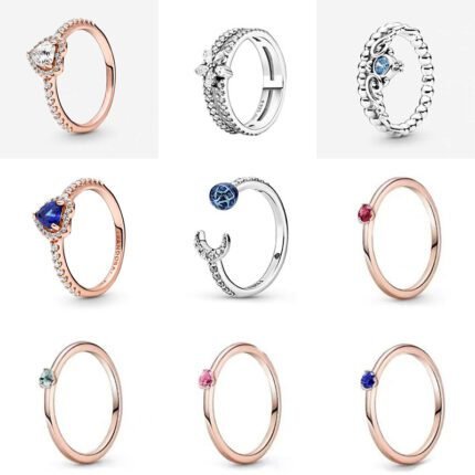 New 925 Silver High Quality Crown Diamond Set Ring and Multiple Styles to Choose from