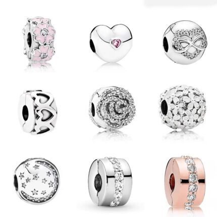 Various 925 silver functional practical clips that can be freely matched