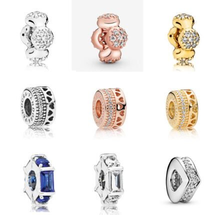 New high-quality 925 silver zircon spacers with multiple styles to choose from