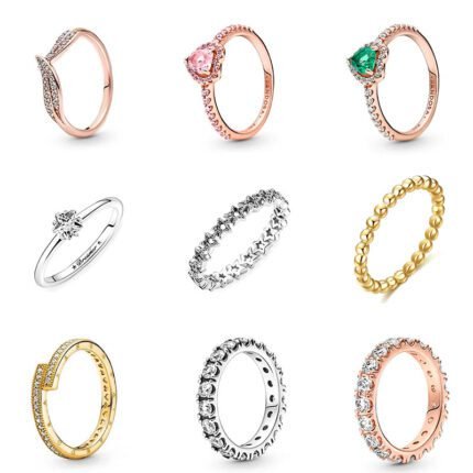 Design sense 925 silver high-quality infinite star ring and various styles