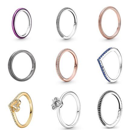 Minimalist design 925 silver high-quality light luxury ring, multiple styles