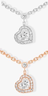 2024 New Exquisite Luxury Heart Set Diamond Pendant Necklace