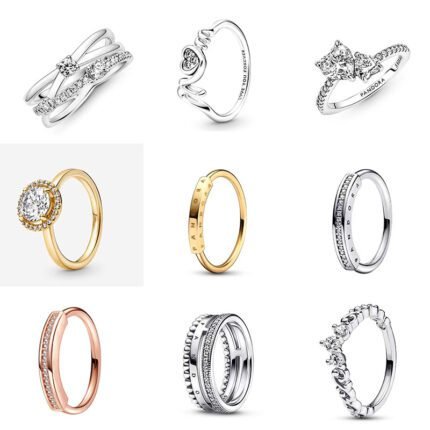 Hot selling personalized design 925 silver high-quality light luxury diamond inlaid ring, multiple styles