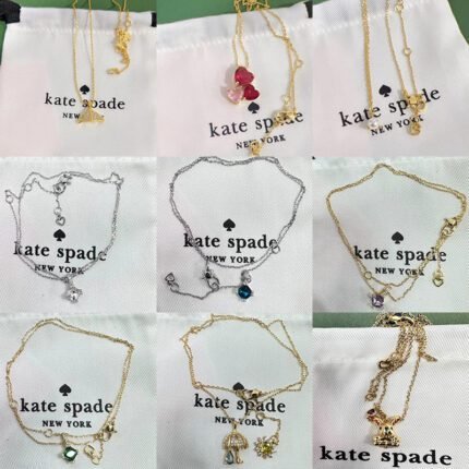 Whale tail gold pendant necklace, red heart-shaped zircon pendant, simple diamond zircon pendant necklace