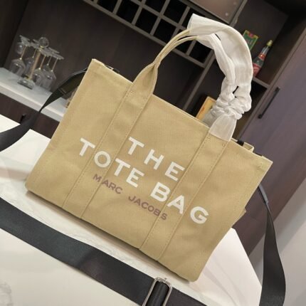 New high-end trendy canvas large capacity tote bag, suitable for daily travel and gatherings