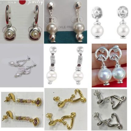 2025 new fashionable and versatile high-quality pearl earrings