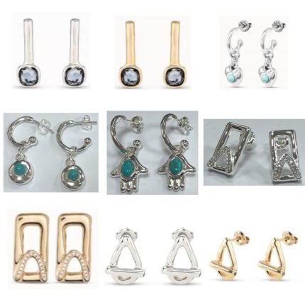 2025 new simple, fashionable, high-end temperament hollow earrings