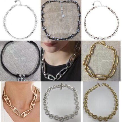 2025 New Fashionable Versatile Irregular Hollow Connection Necklace