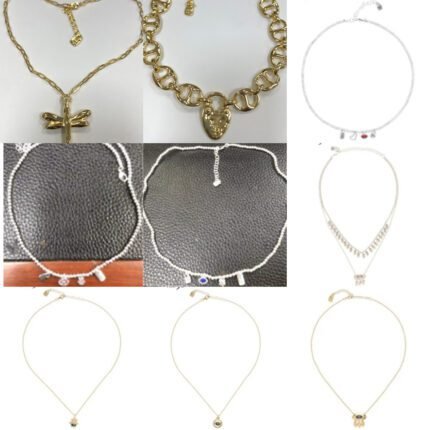 2025 New Fashionable and Versatile Colorful Zircon Pendant Necklace