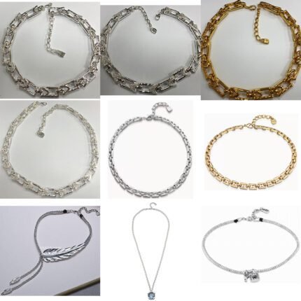 2025 New Fashionable Versatile Creative Hollow Square Arrow Necklaceg