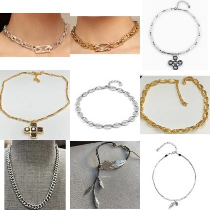 2025 New Fashionable Zircon Cross Pendant Necklace