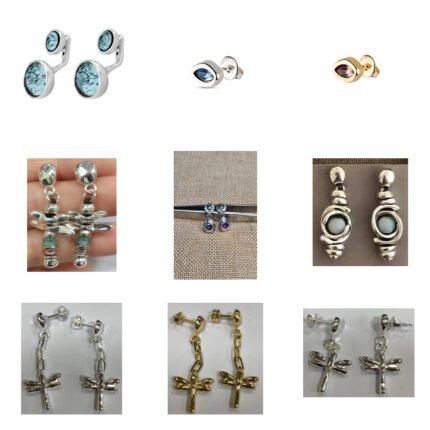 2025 New Versatile High Quality Fashion Multi Color Elliptical Zircon Dragonfly Earrings