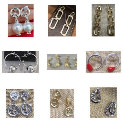 2025 new high-end oval hollow gold earrings